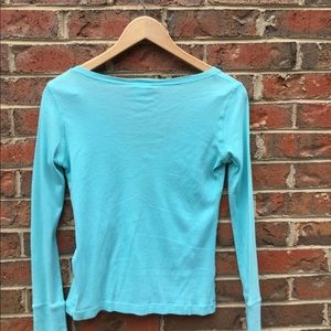 Lacoste Tops - Lacoste women’s long sleeve v-neck tee, medium Lacoste Tops - Lacoste women’s long sleeve v-neck tee, medium